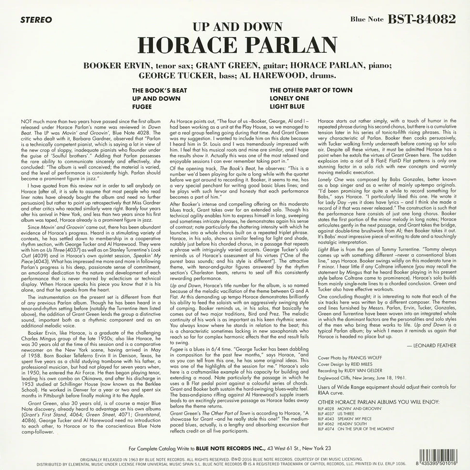 Horace Parlan - Up & Down