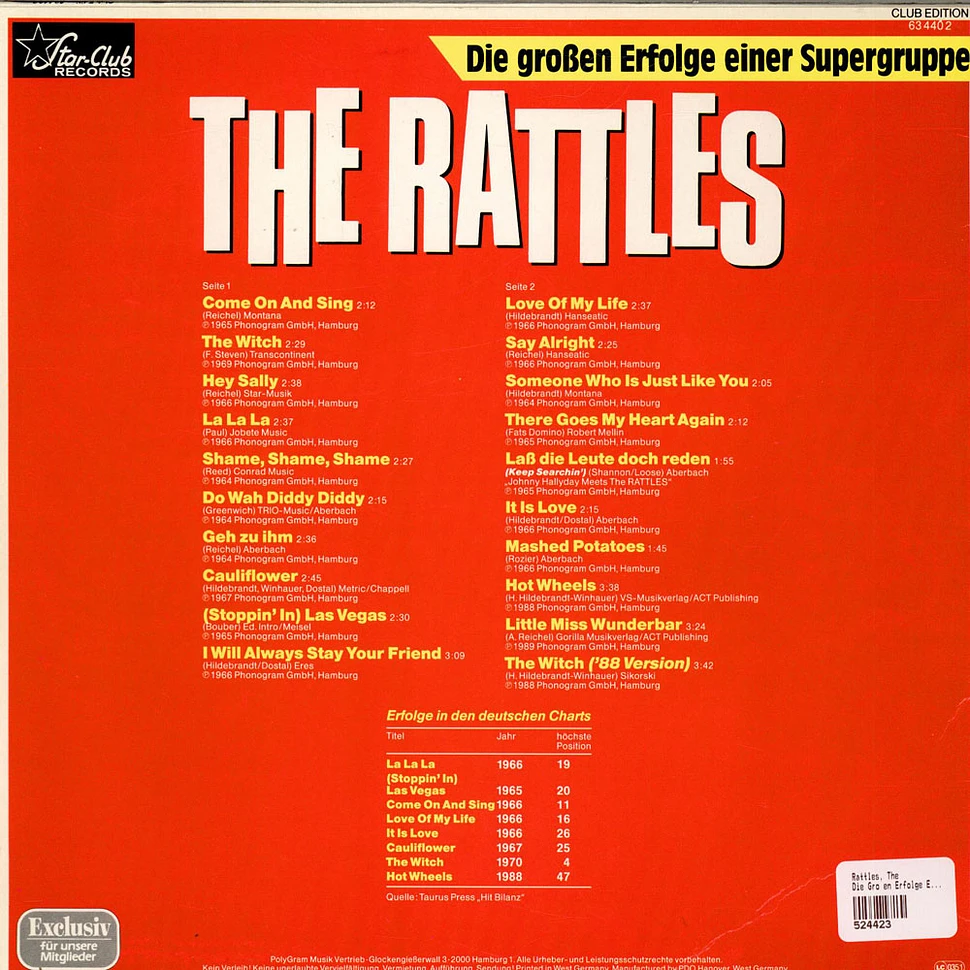 The Rattles - Die Großen Erfolge Einer Supergruppe