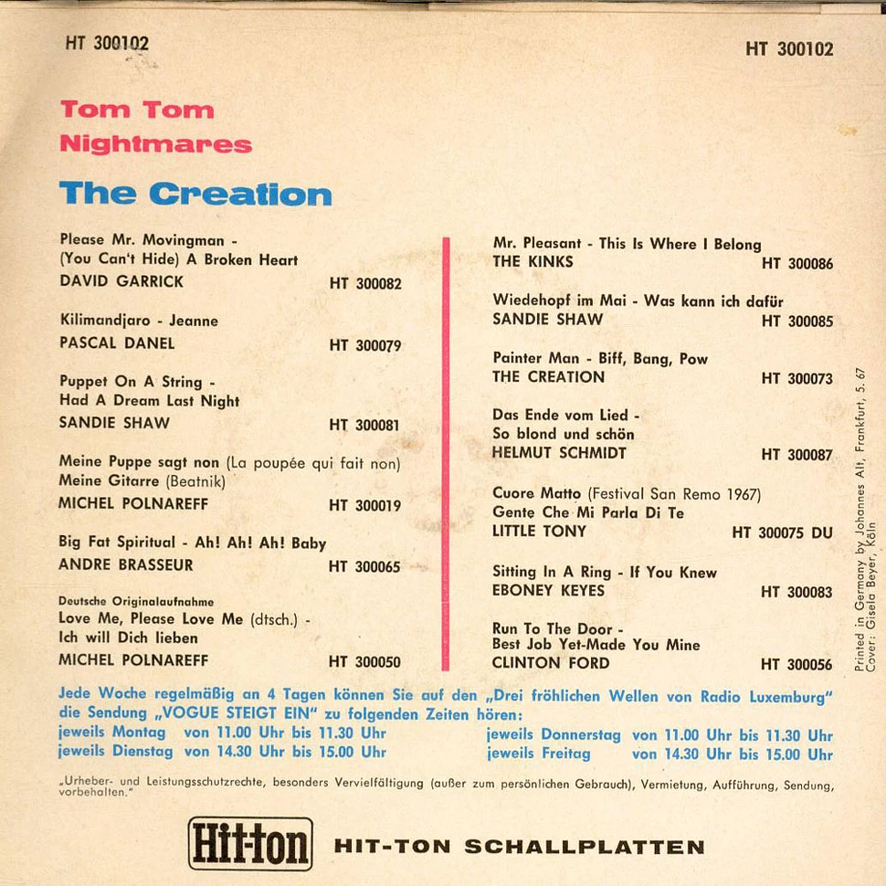 The Creation - Tom Tom