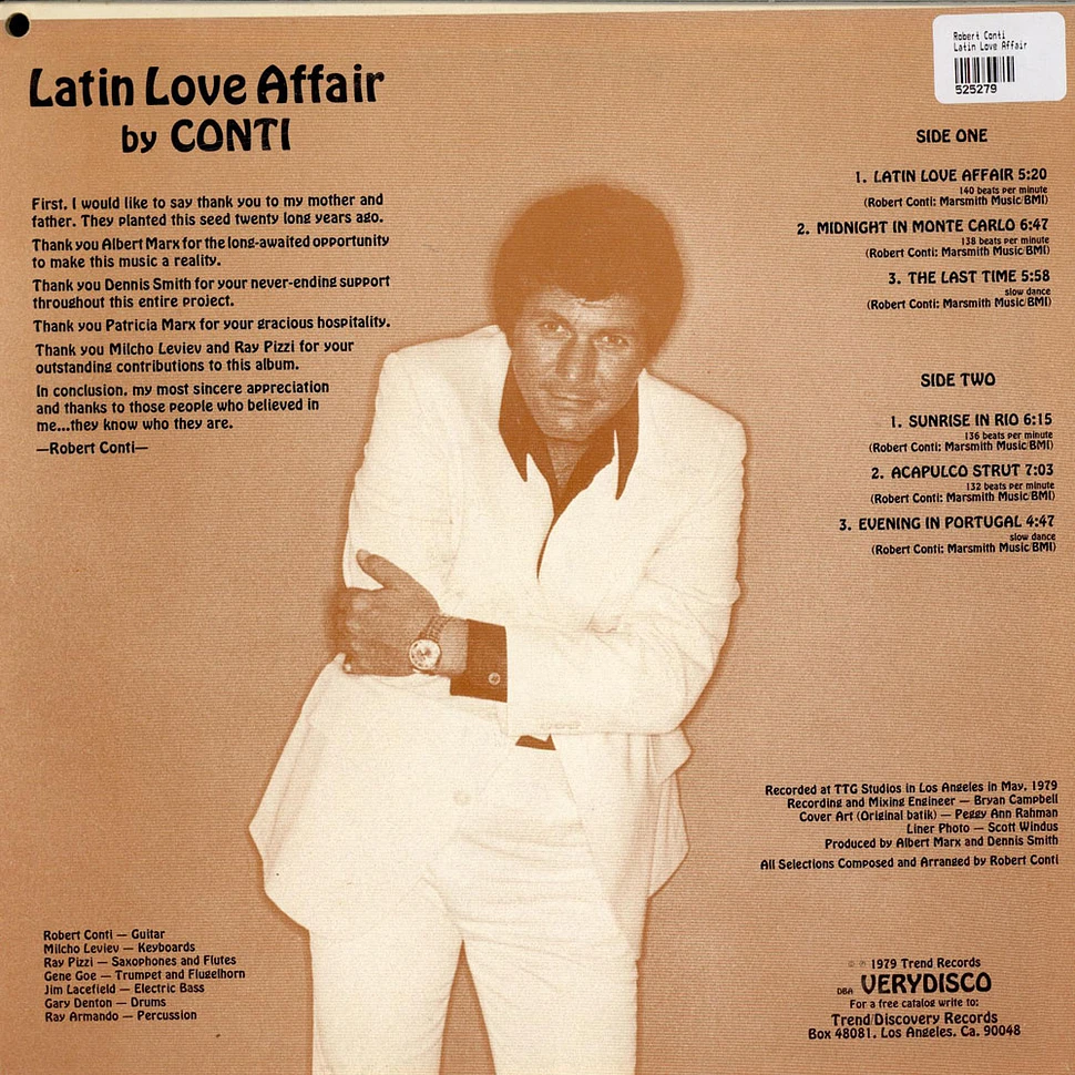 Robert Conti - Latin Love Affair