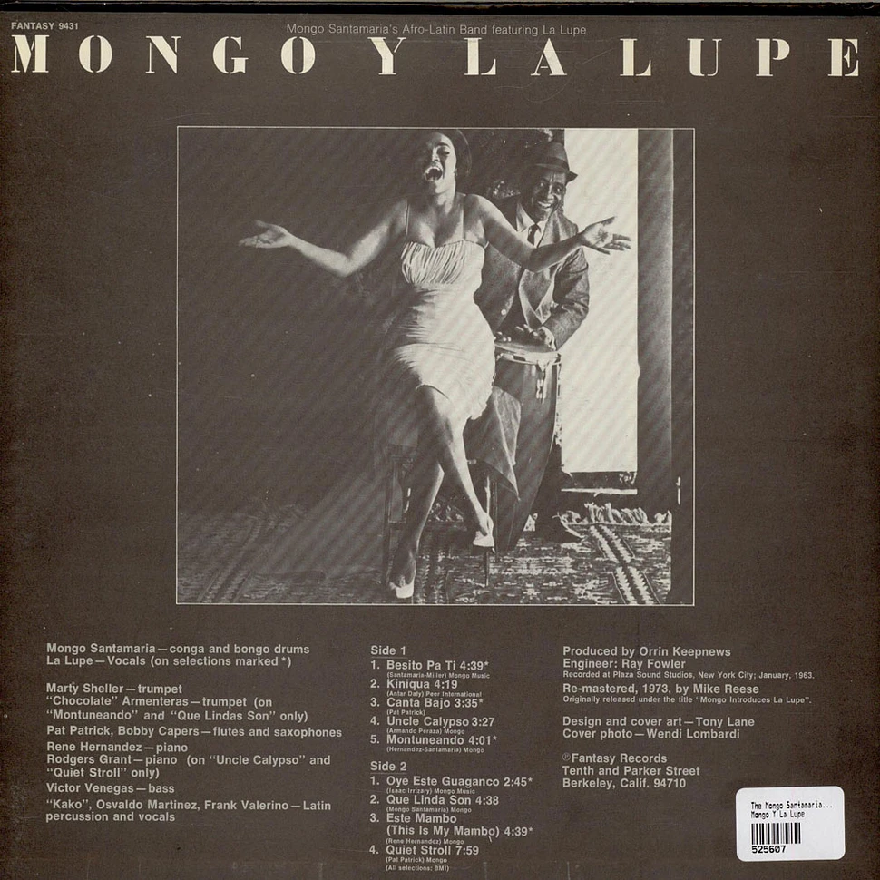 The Mongo Santamaria Orchestra Featuring La Lupe - Mongo Y La Lupe
