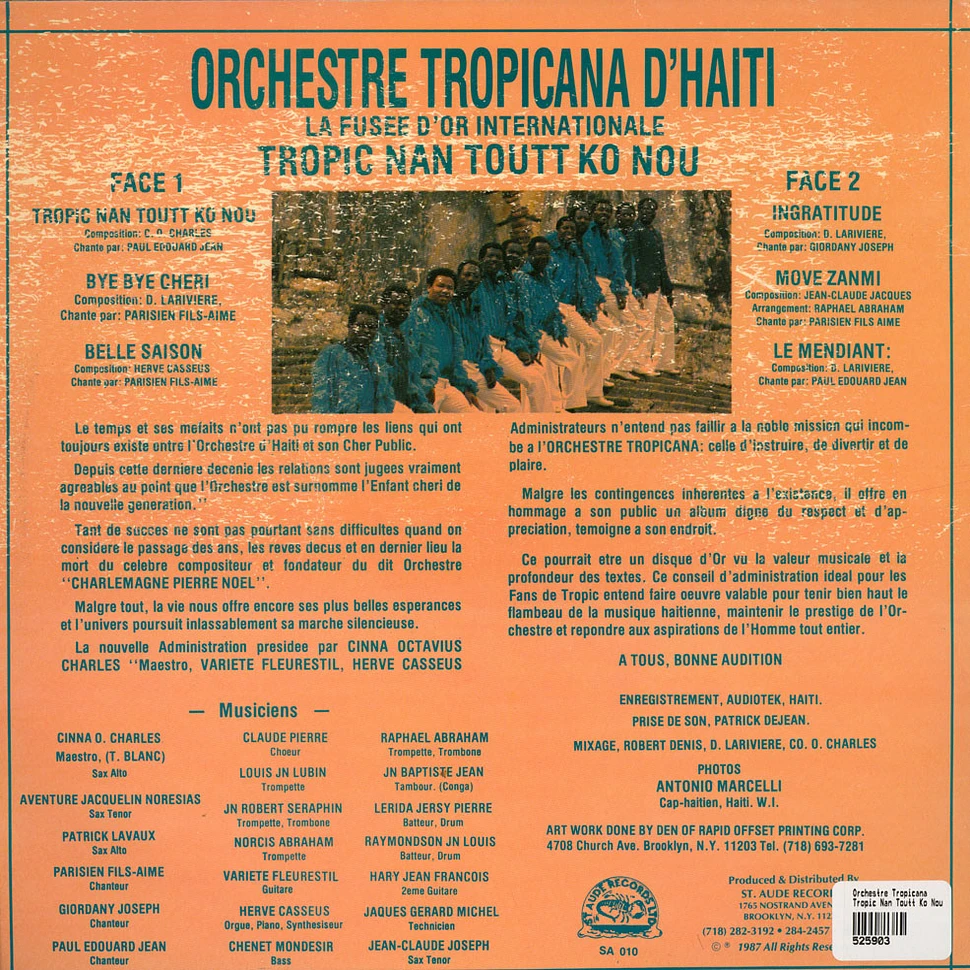 Orchestre Tropicana - Tropic Nan Toutt Ko Nou