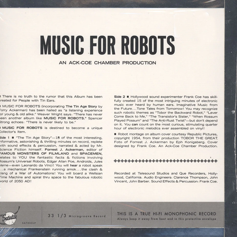 Forrest J. Ackerman & Frank Coe - Music For Robots