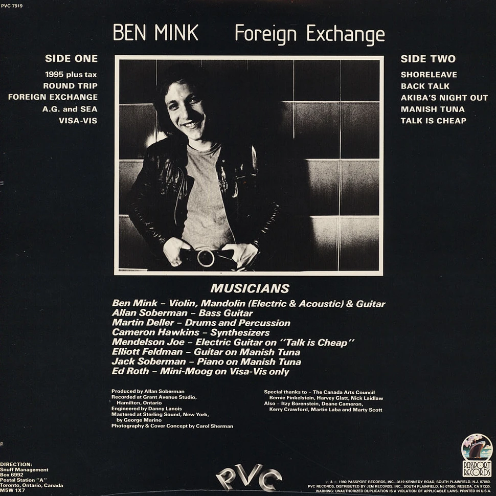 Ben Mink - Foreign Exchange