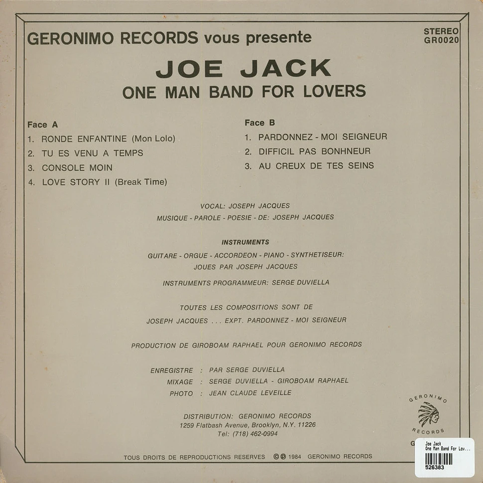 Joe Jack - One Man Band For Lovers / La Rond Enfantine