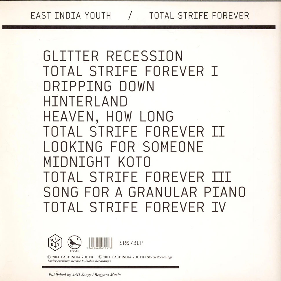 East India Youth - Total Strife Forever