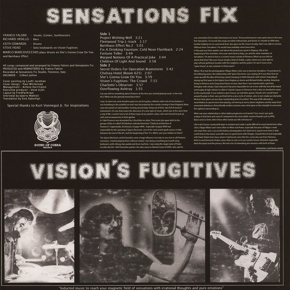 Sensations' Fix - Vision's Fugitive