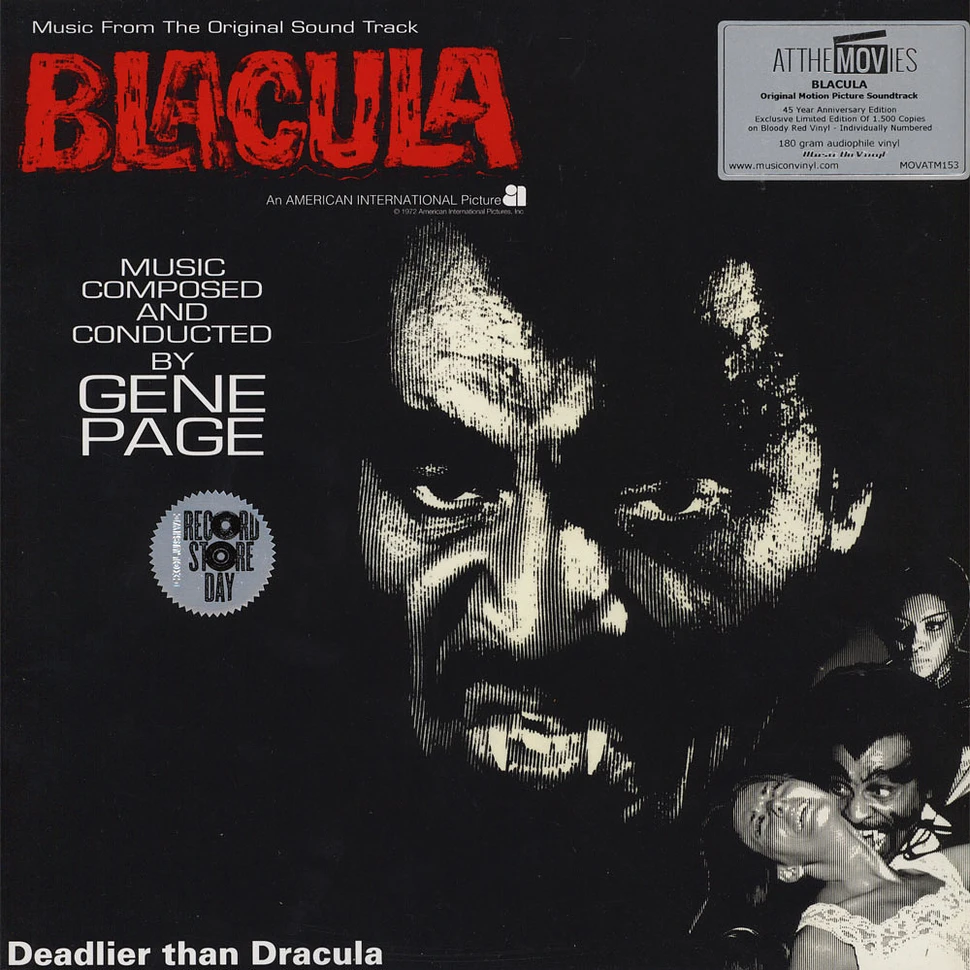 Gene Page - OST Blacula Red Vinyl Edition