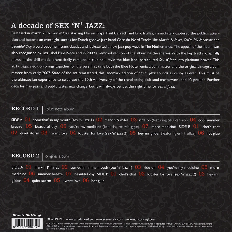 Gare Du Nord - Sex 'N' Jazz (Expanded) Black Vinyl Edition