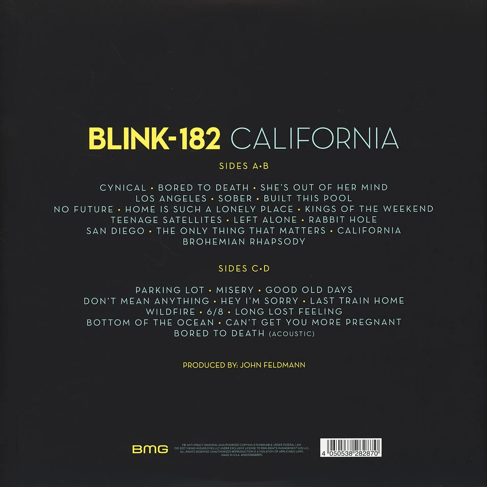 Blink 182 - California Pink-Black-MarbledVinyl Deluxe Edition