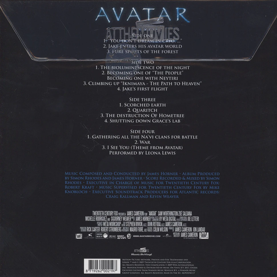James Horner - OST Avatar Black Vinyl Edition