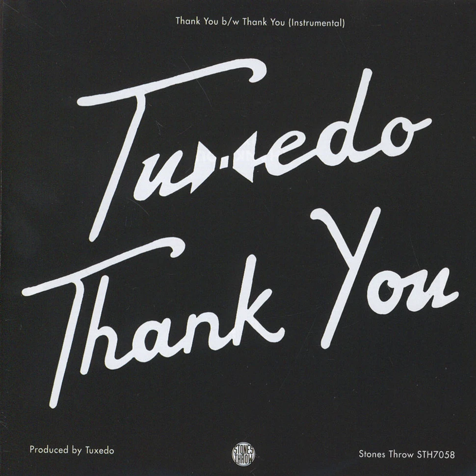 Tuxedo (Mayer Hawthorne & Jake One) - Thank You