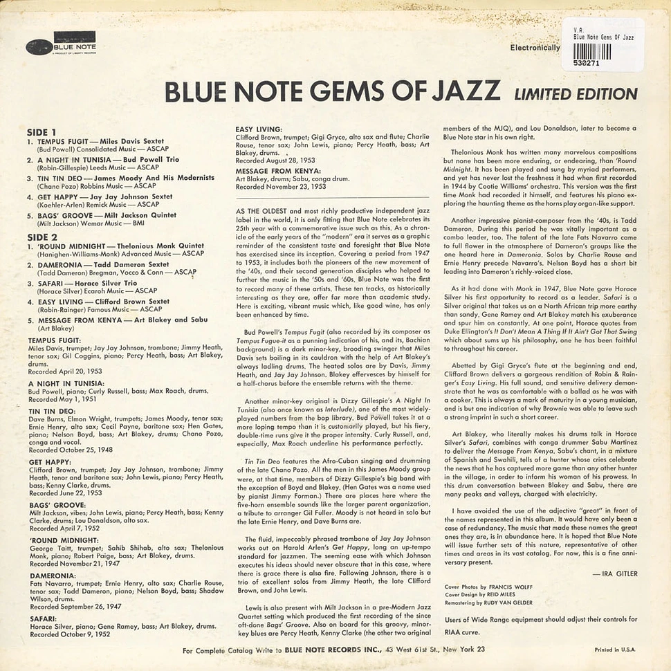 V.A. - Blue Note Gems Of Jazz