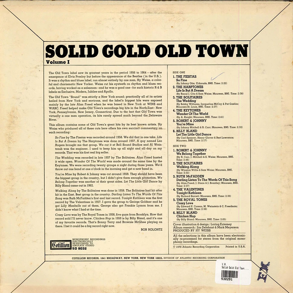 V.A. - Solid Gold Old Town. Volume 1