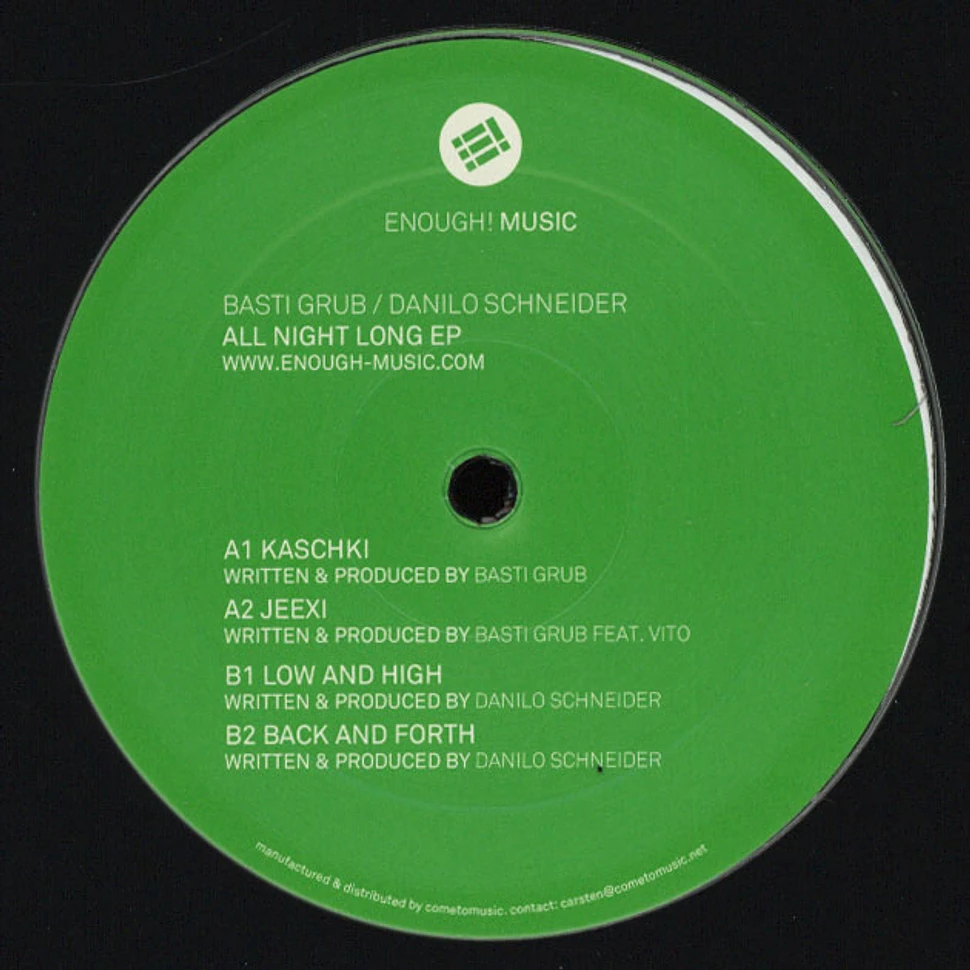 Basti Grub & Danilo Schneider - All Night Long EP