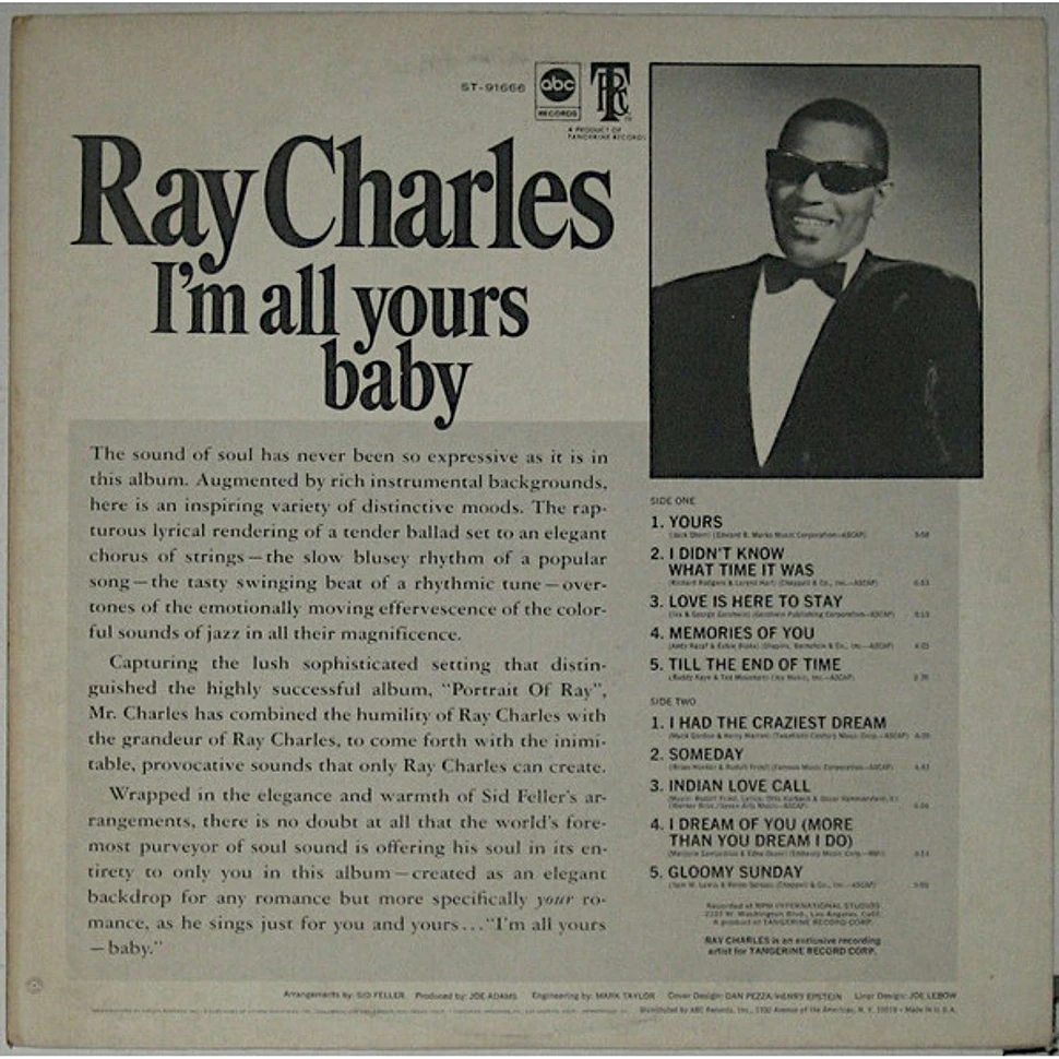 Ray Charles - I'm All Yours-Baby!