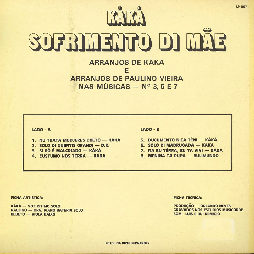 Kaka - Sofrimento Di Mae