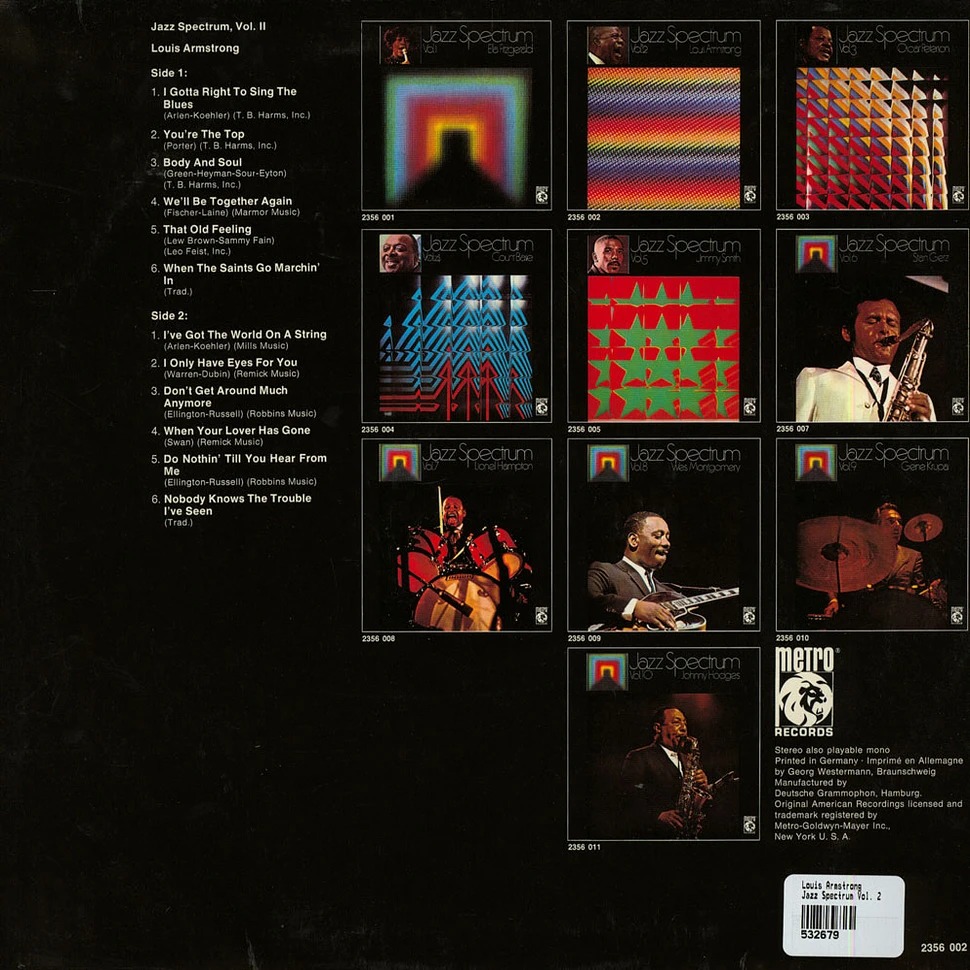 Louis Armstrong - Jazz Spectrum Vol. 2