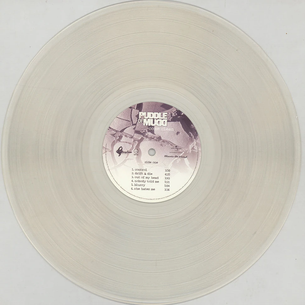 Puddle Of Mudd - Come Clean Clear Vinyl Edition