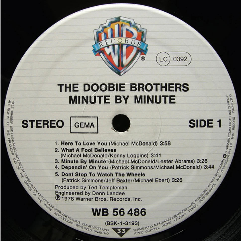 The Doobie Brothers - Minute By Minute