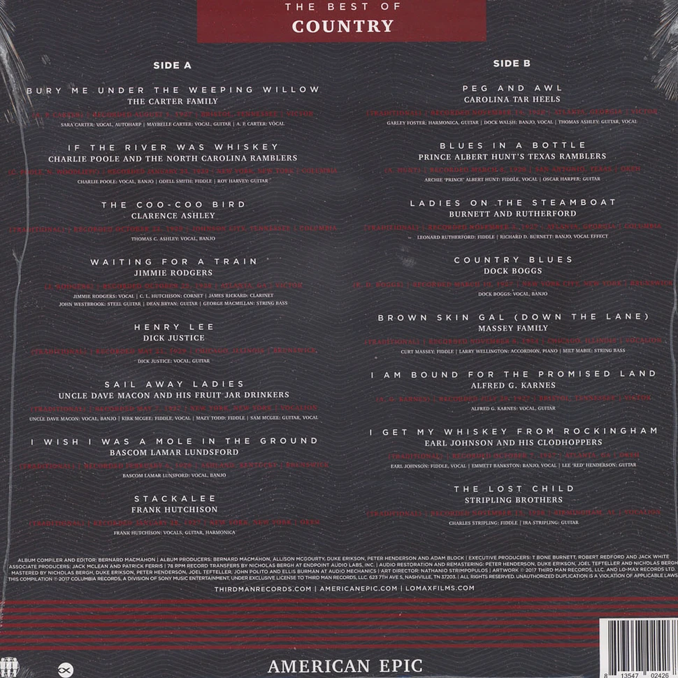 V.A. - American Epic: The Best Of Country