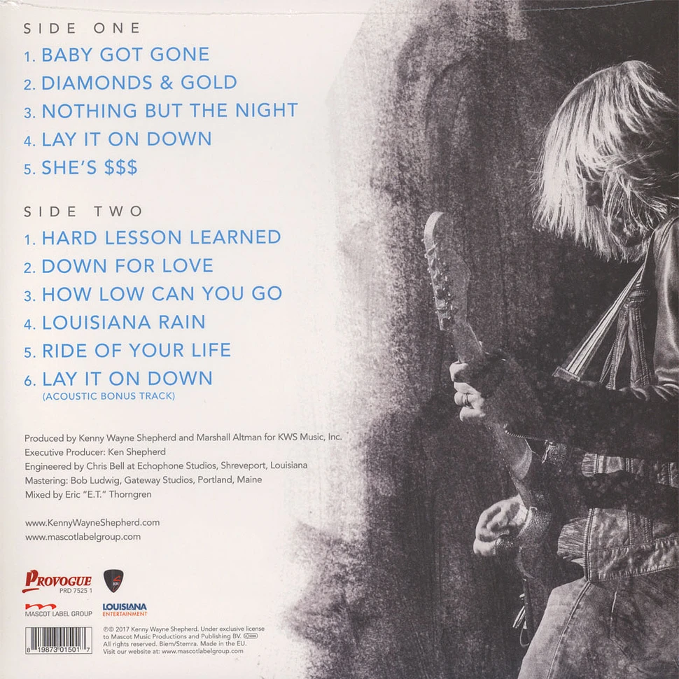 Kenny Wayne Shepherd - Lay It On Down Black Vinyl Edition