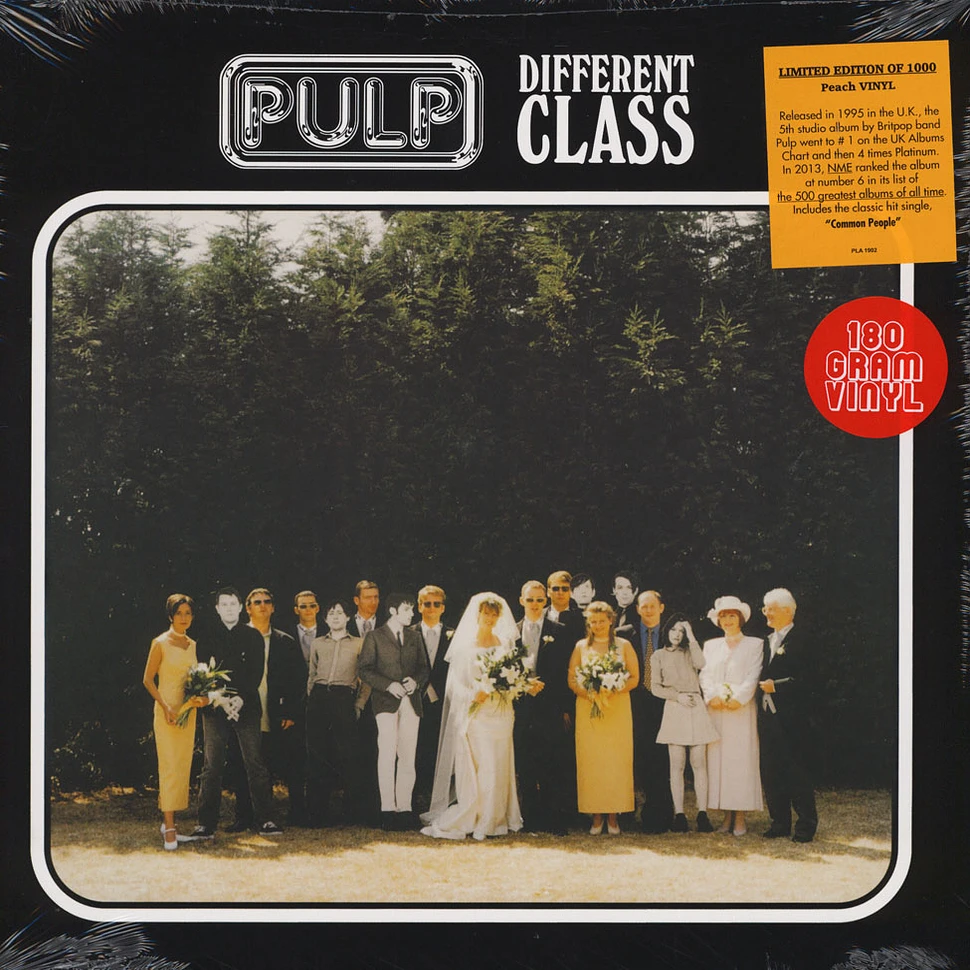 Pulp - Different Class Peach Vinyl Edition