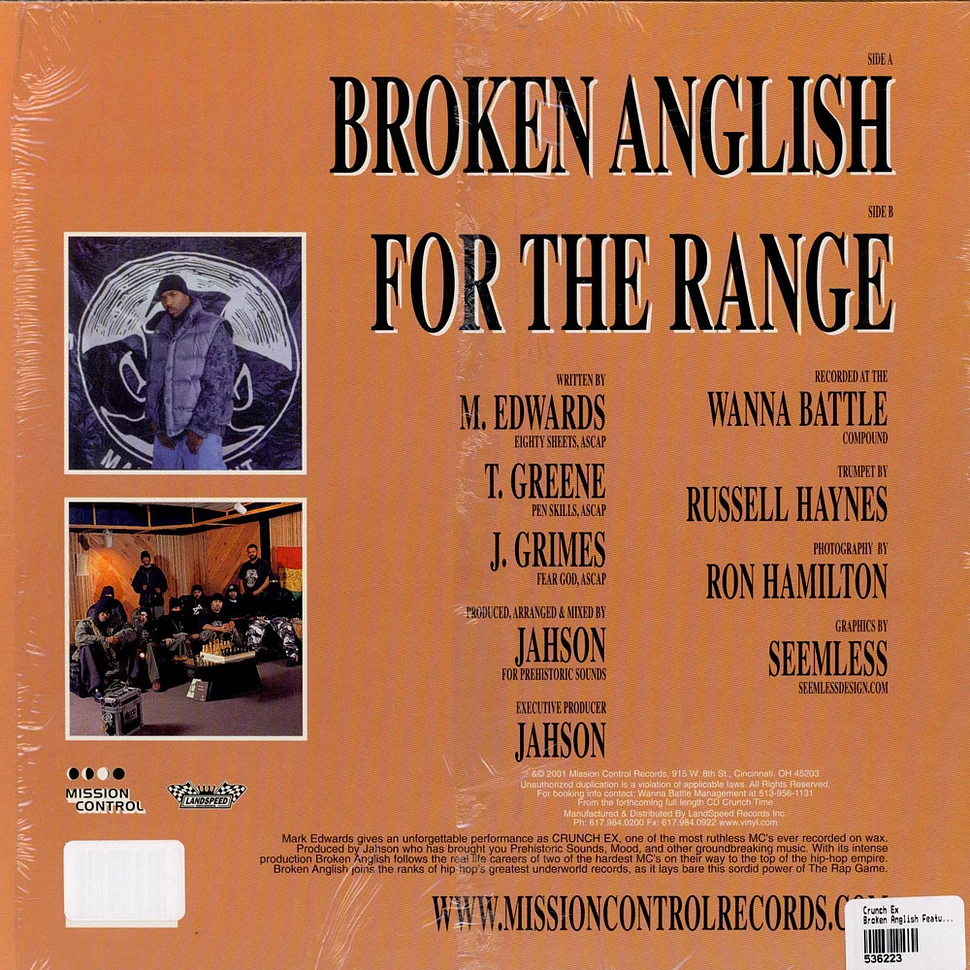 Crunch Ex Featuring Talib Kweli - Broken Anglish