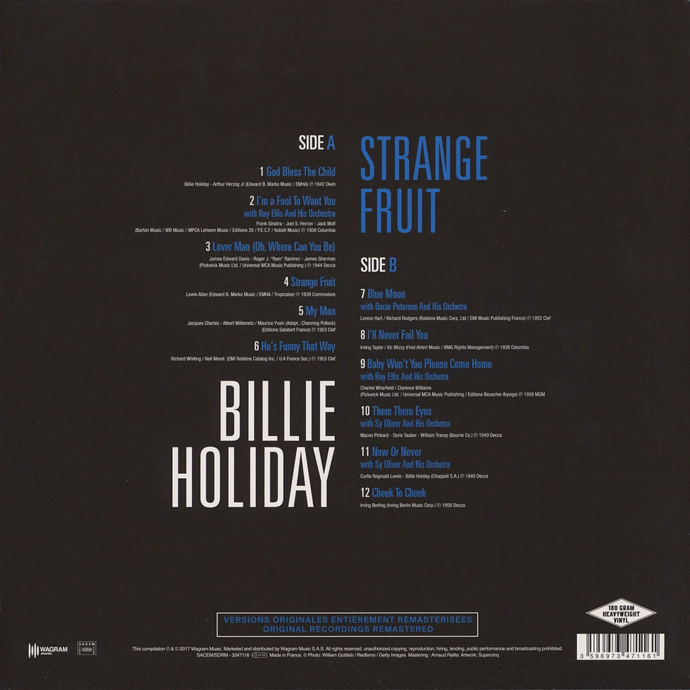 Billie Holiday - Strange Fruit