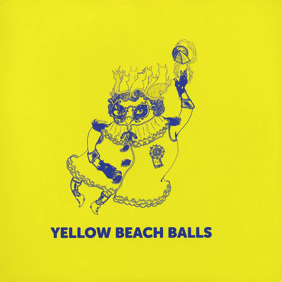 Yellow Beach Balls - Space Cat