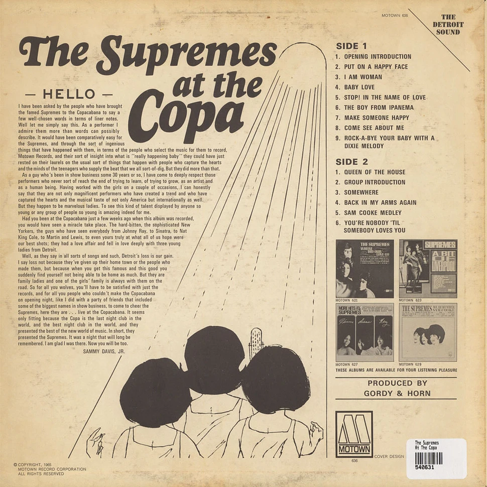 The Supremes - The Supremes At The Copa