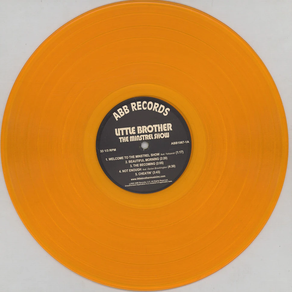 Little Brother - The Minstrel Show Gold Vinyl Edition