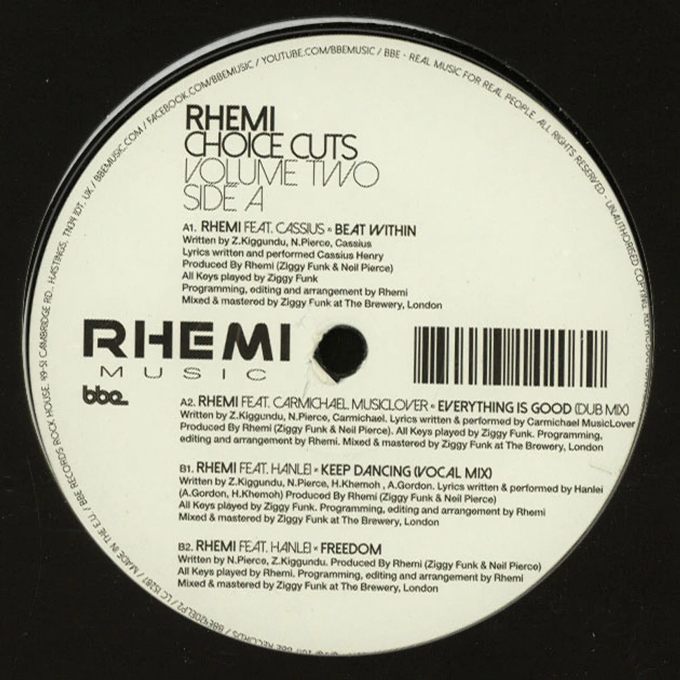Rhemi - Choice Cuts 2 EP