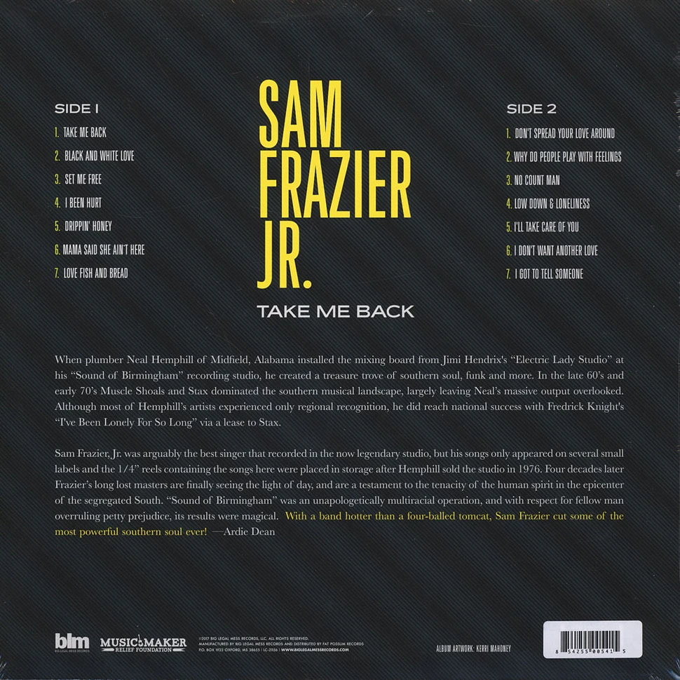 Sam Frazier Jr. - Take Me Back