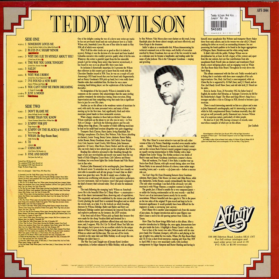Teddy Wilson And His Orchestra - Jumpin' For Joy