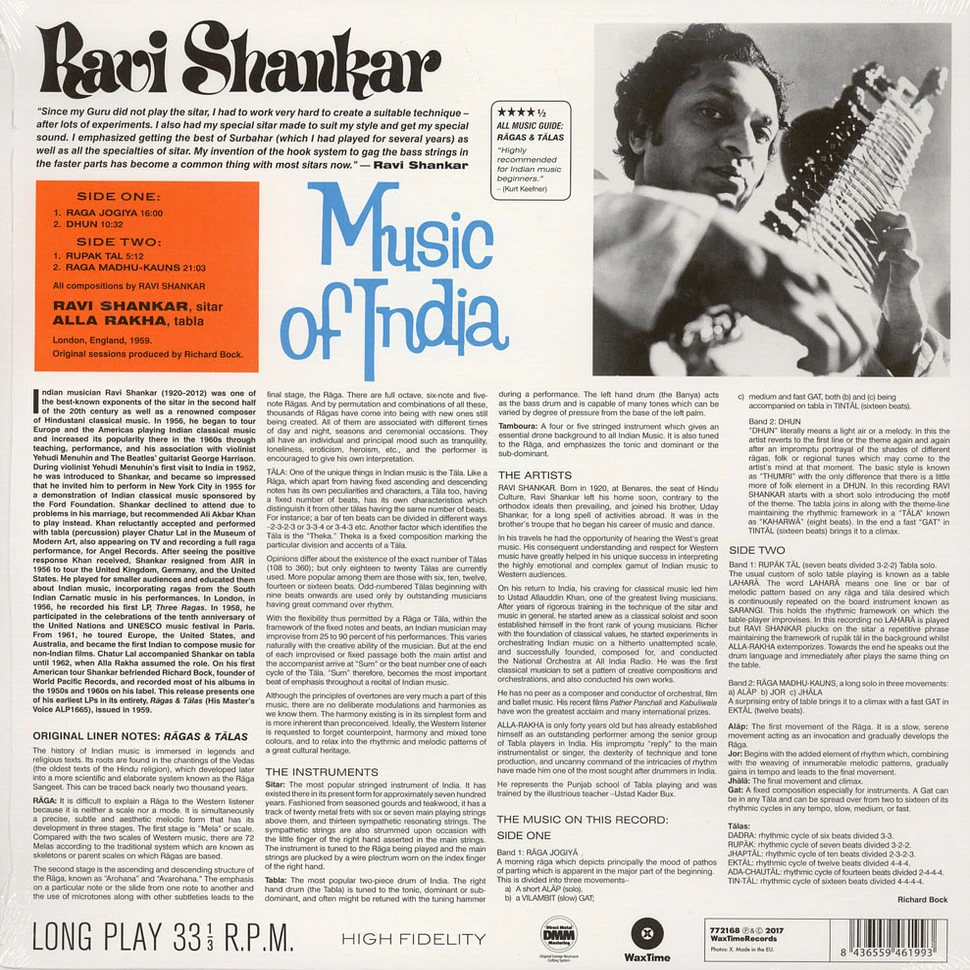 Ravi Shankar - Ragas & Talas