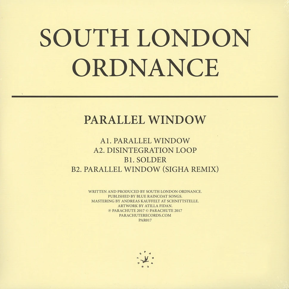 South London Ordnance - Parallel Window