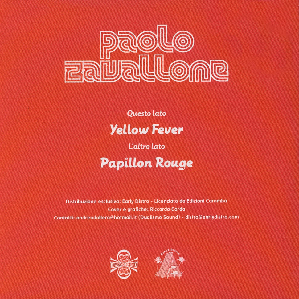 Paolo Zavallone - Yellow Fever / Papillon Rouge