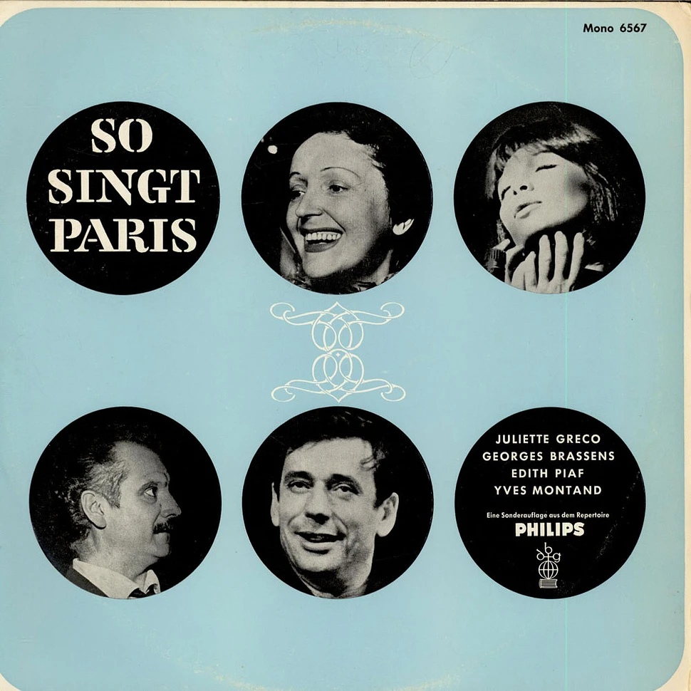 Juliette Greco / Georges Brassens / Edith Piaf / Yves Montand - So Singt Paris