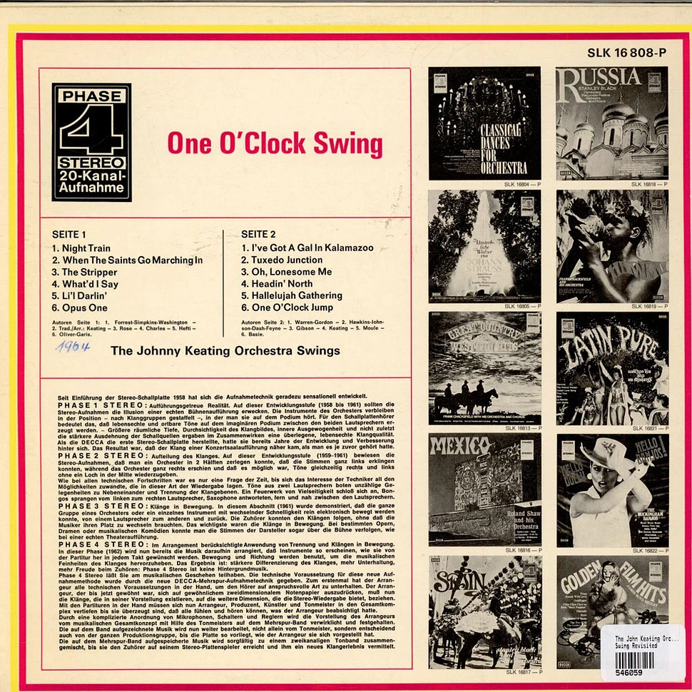 The John Keating Orchestra - Swing Revisited