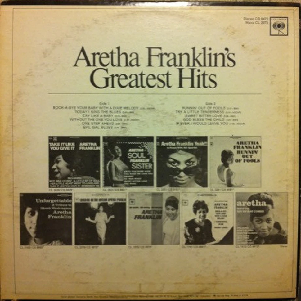 Aretha Franklin - Aretha Franklin's Greatest Hits