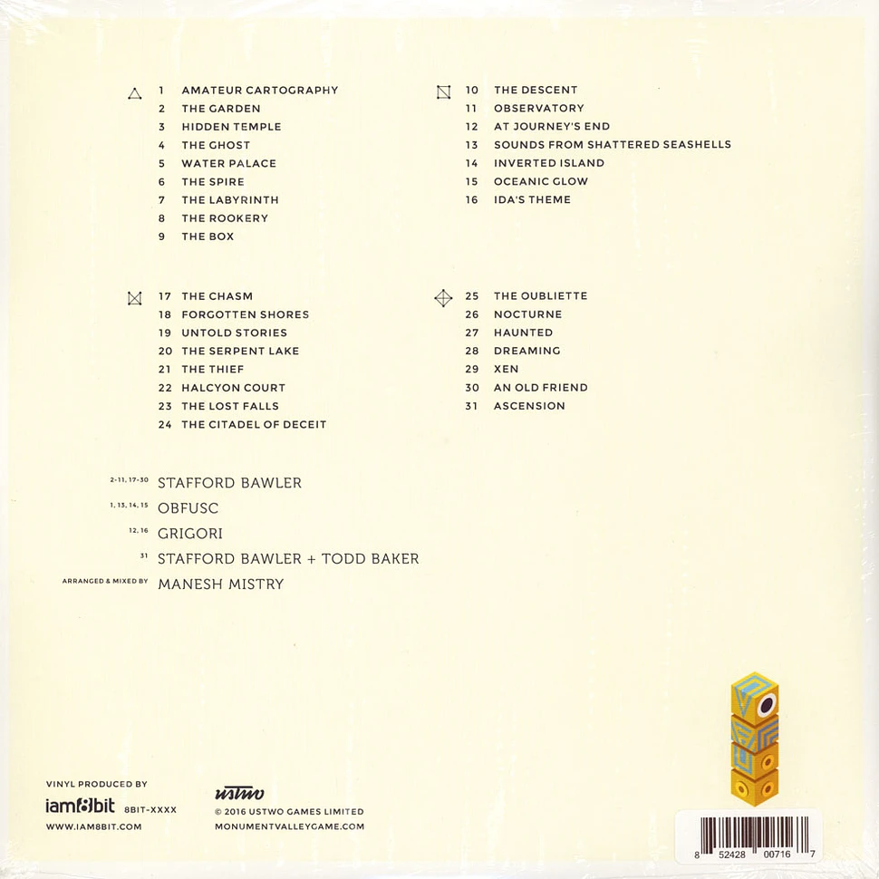 Stafford Bawler, Obfusc & Grigori - OST Monument Valley Blue & Grey Vinyl Edition