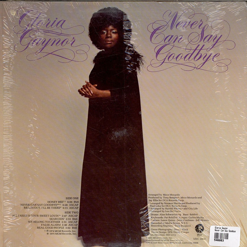 Gloria Gaynor - Never Can Say Goodbye