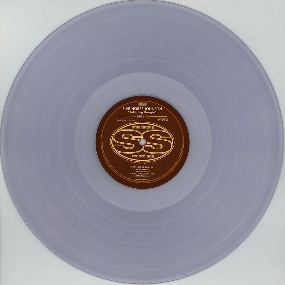 Five Horse Johnson - Jake Leg Boogie Clear Vinyl Edition