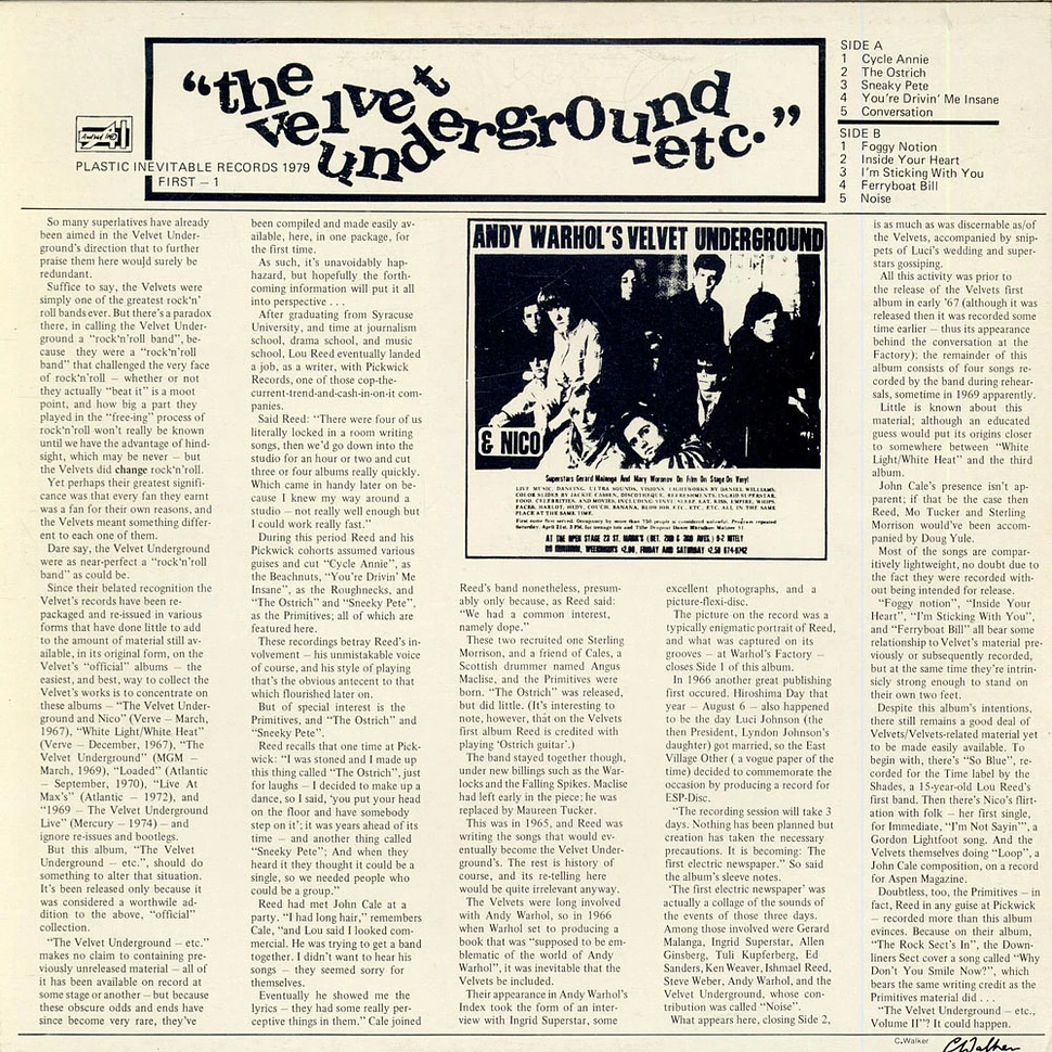 The Velvet Underground - Etc.