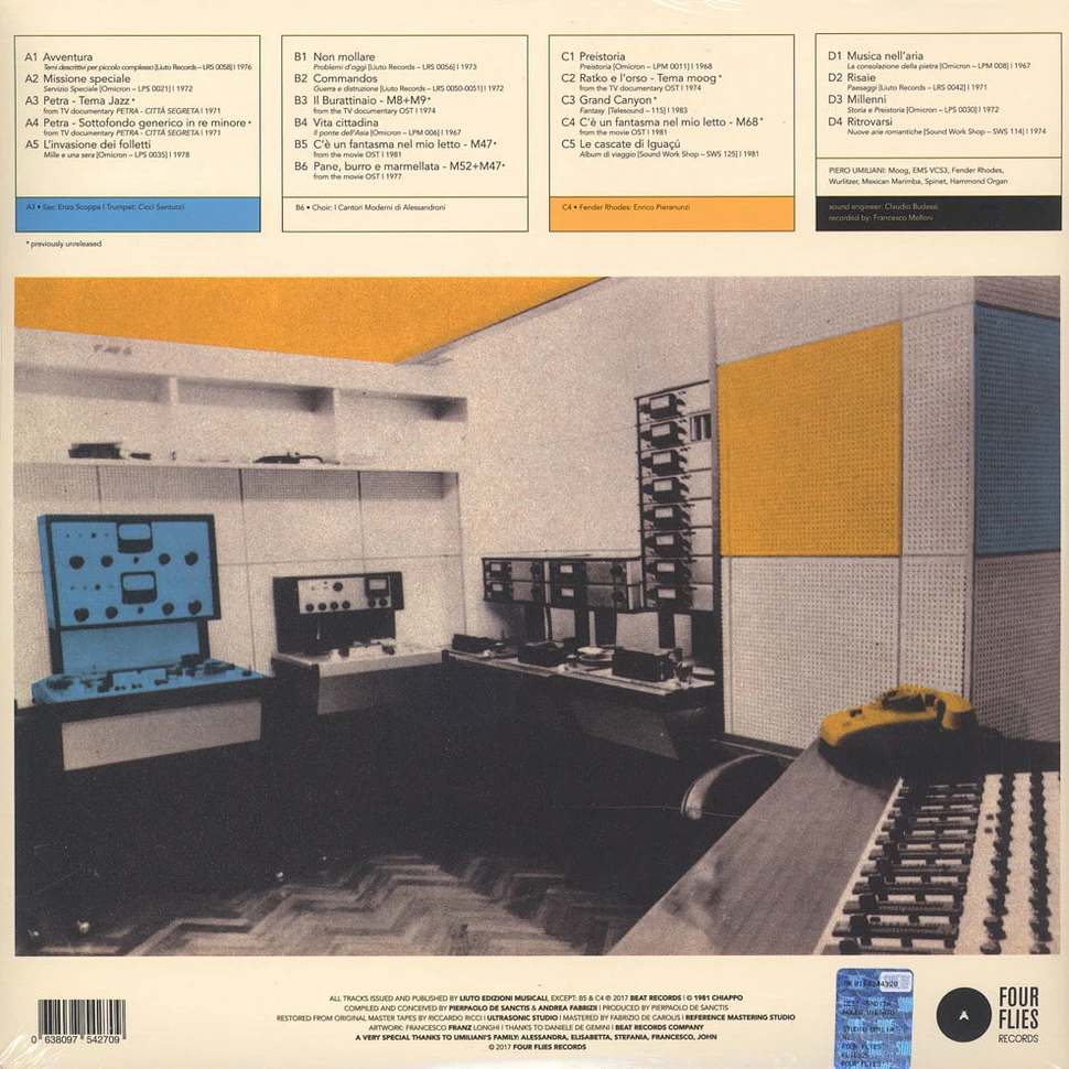 Piero Umiliani - Studio Umiliani - Rare and unreleased tracks from Sound Work Shop Archives 1967 - 1983