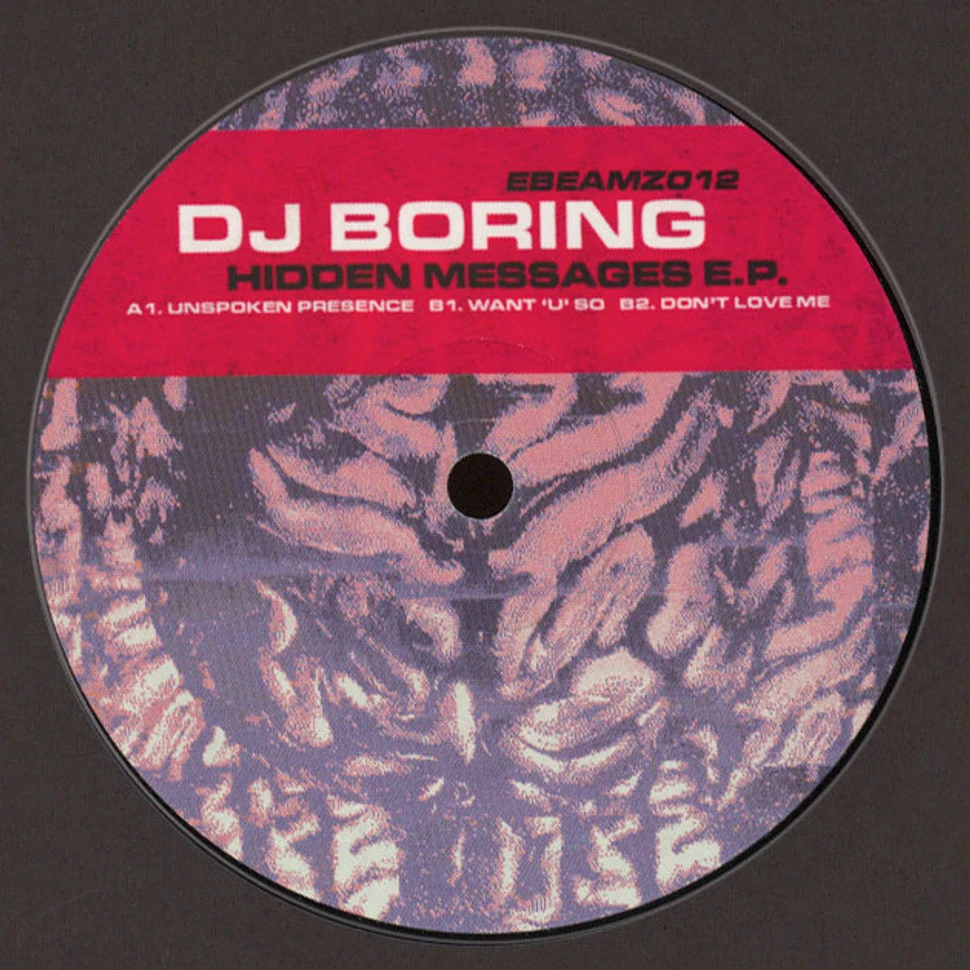 DJ Boring - Hidden Messages EP