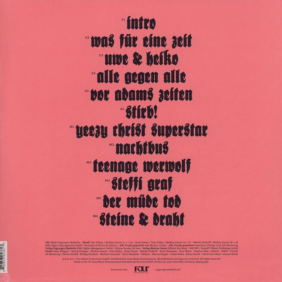 Zugezogen Maskulin - Alle Gegen Alle Pink Vinyl Edition