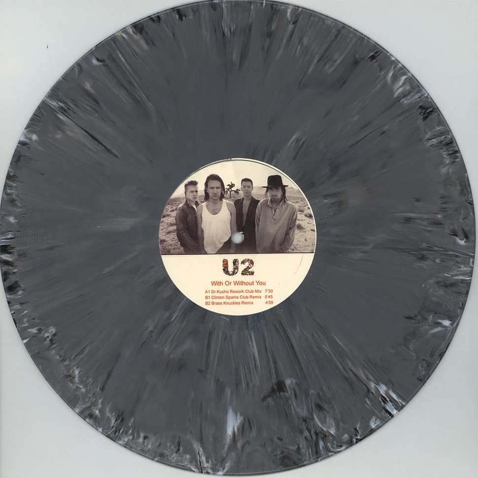 U2 - With Or Without You Remixes Grey Vinyl Edition