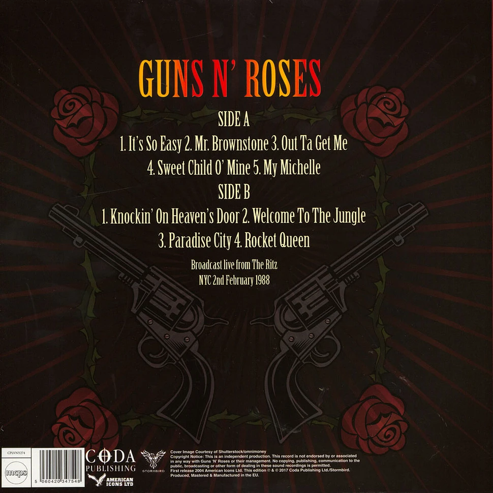 Guns N' Roses - Welcome To Paradise City - The Legendary Ritz Broadcast Luminous Colored Vinyl Edition